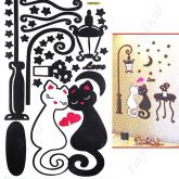 Adesivo de Parede - Casal de Gatinhos